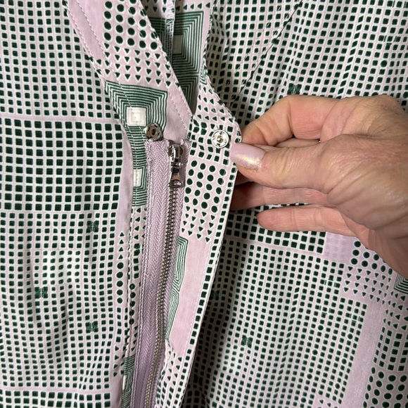 French Mauve Chloe Silky Pink and Sage Green Jumpsuit Size XS - Picture 7 of 10